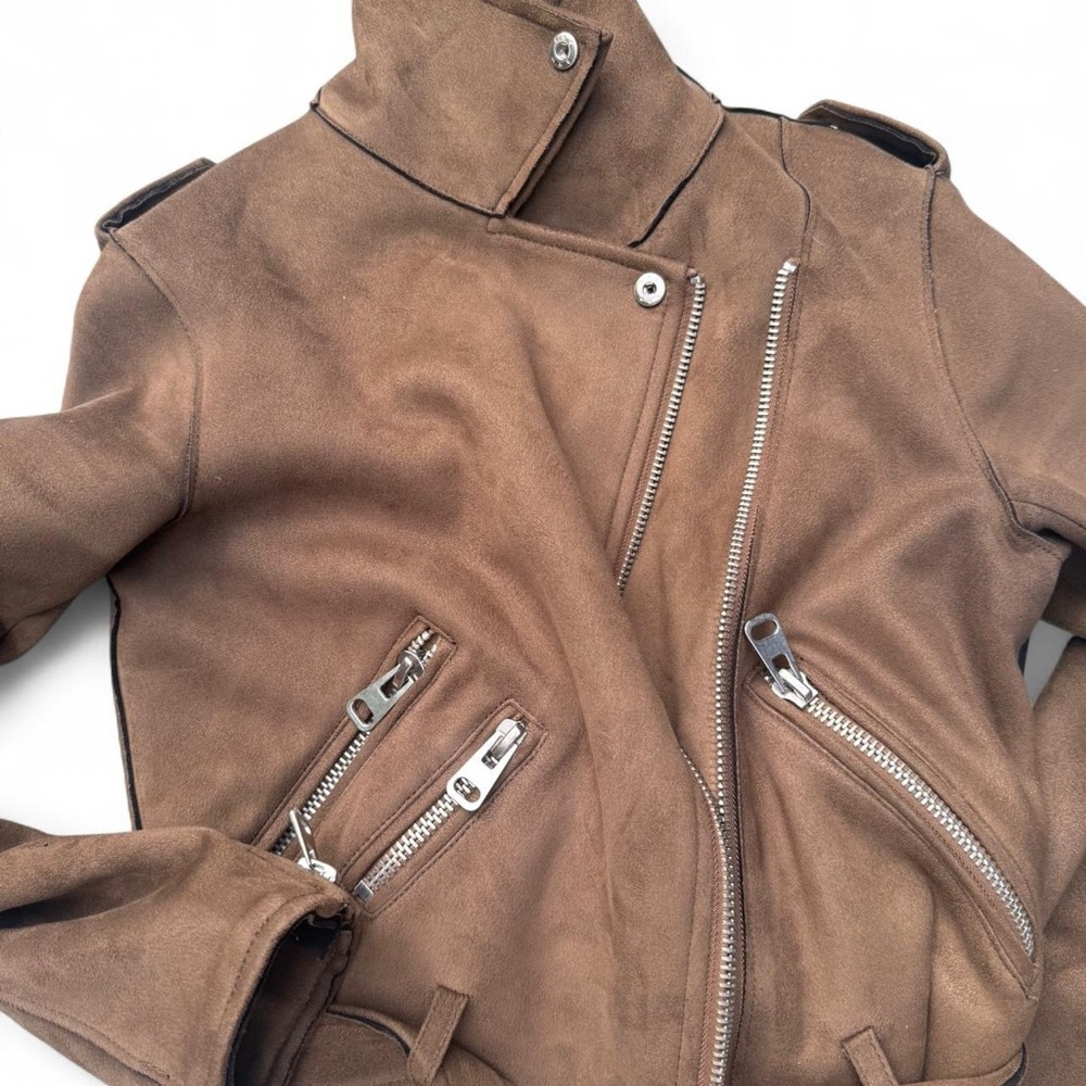 Zara Tan Suede Women's Jacket
